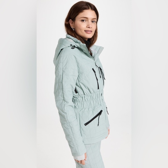 New Free People All Prepped Ski Jacket Aqua Haze - Picture 2 of 7